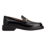 TODS Tod's Leather Loafers Metal Accessory - Black