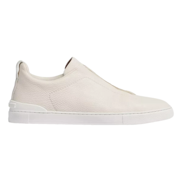 ZEGNA Zegna Off White Deerskin Triple Stitch™ Sneakers