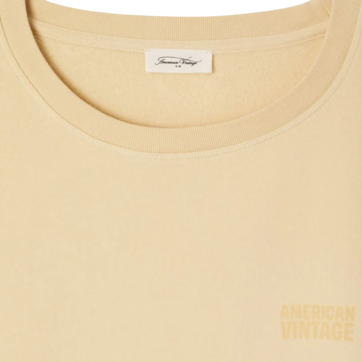 AMERICAN VINTAGE American Vintage Lemonade Trui - Lichtgeel