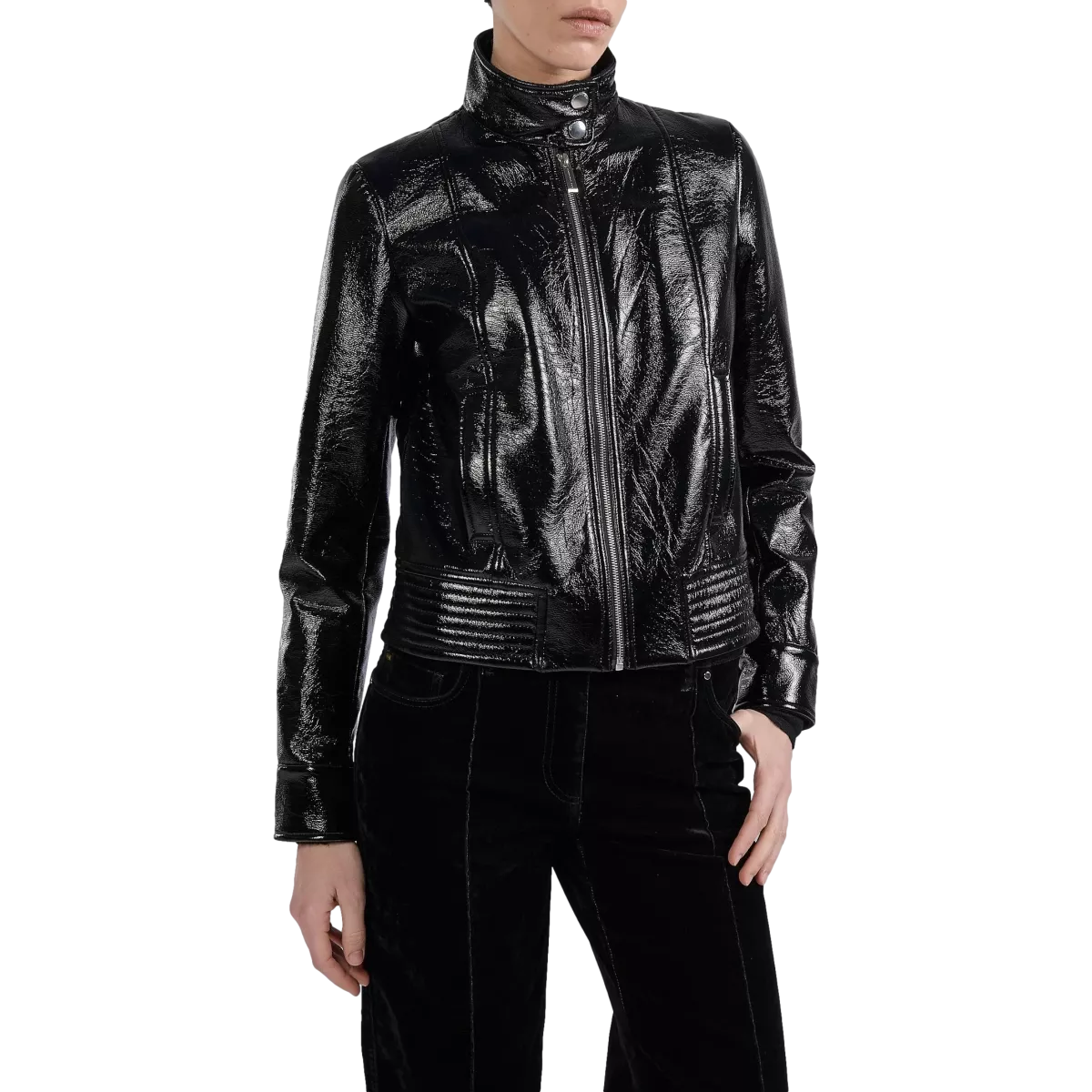 BARBARA BUI Barbara Bui Naplack Biker Jacket - Black