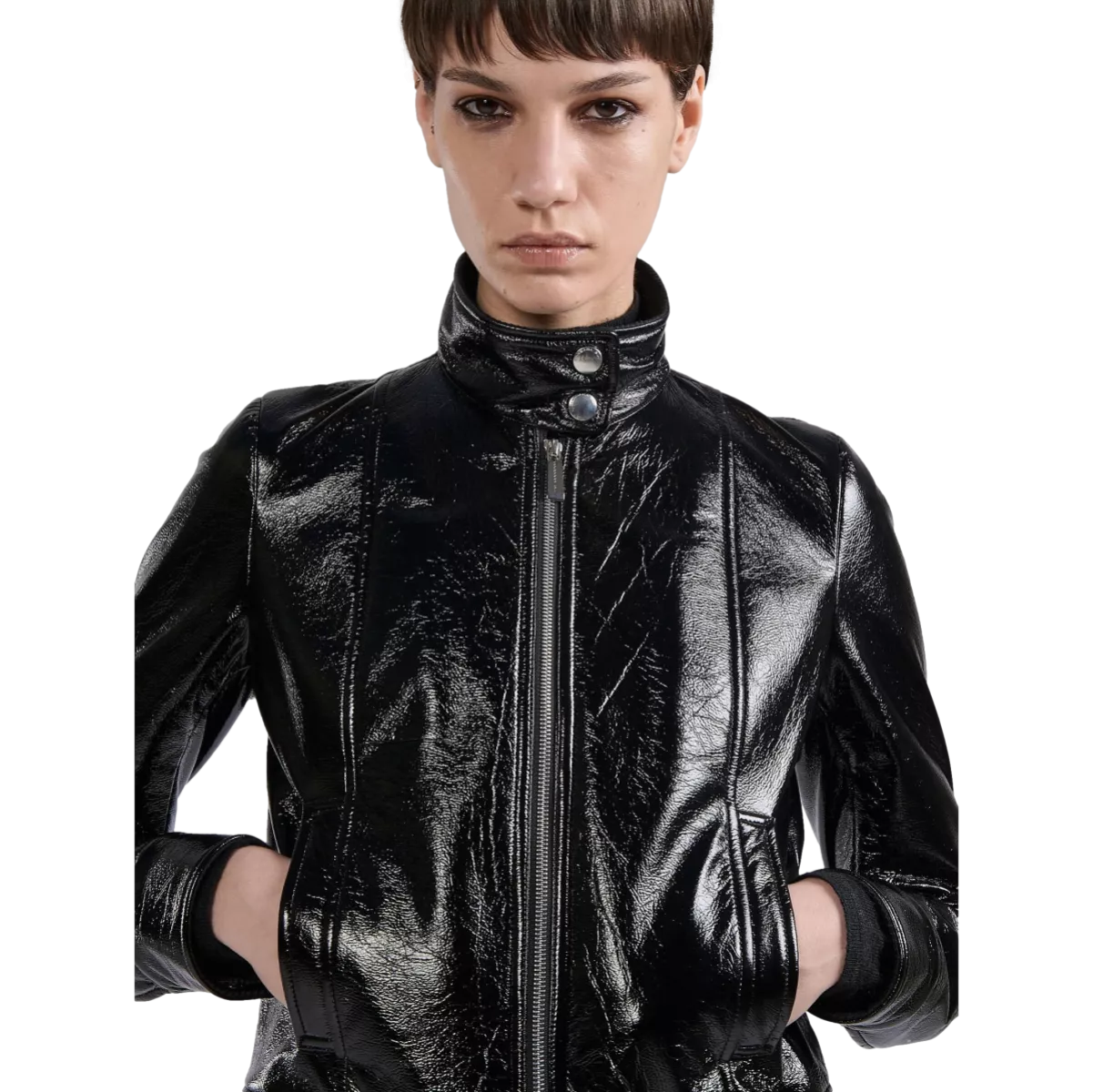 BARBARA BUI Barbara Bui Naplack Biker Jacket - Black