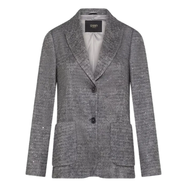 SEVENTY Seventy Sequin Blazer - Grijs