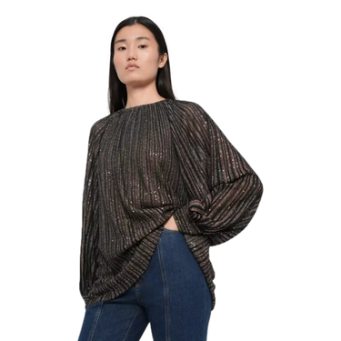 MISSONI Missoni Sequin Glitter Blouse - Brown Multicolour
