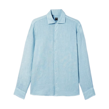 FEDELI Fedeli Linen Shirt Nick - Light Blue