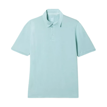 FEDELI Fedeli Polo Piquet Superlight Cotton - Aqua Blue