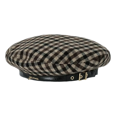 GANNI Ganni Bruine Wollen Baret - Sisera Laren