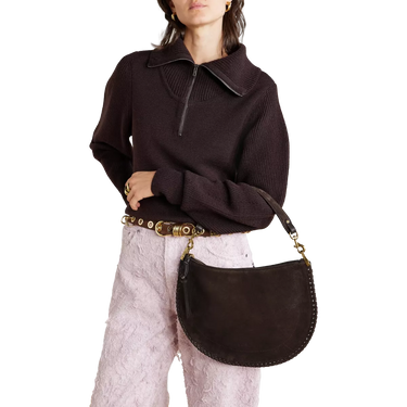 ISABEL MARANT Isabel Marant Oskan Soft Suede Bag - Camel